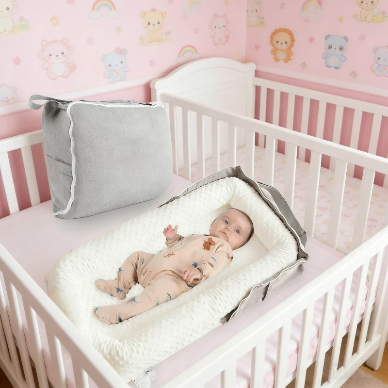 

Новая складная сумка-кокон для новорожденных 2026 года с подушкой-опорой для младенцев