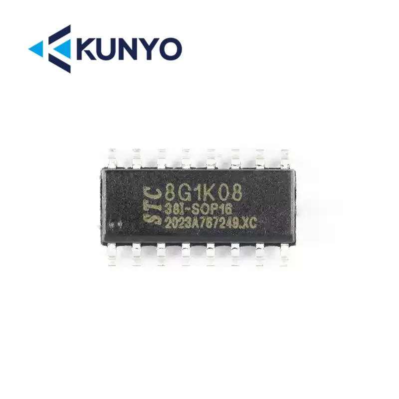 (5piece) STC8G1K08-38I-SOP16  Original factory brand new original stock STC8G1K08 single-chip microcomputer MCU