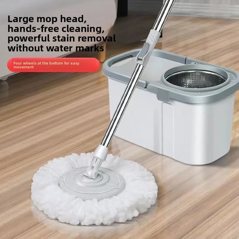 Thickened Rotating Mop Bucket Home Use Double Drive Charging Type Floor Cleaning Tool Lazy Person's Cleaning Essential