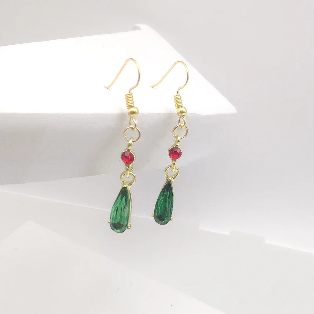 Classic Cartoon Same Design Earrings Howls Moving Castle Rhinestone Inlaid Tassel Earring Jewelry Cute Cosplay Prop Accessories