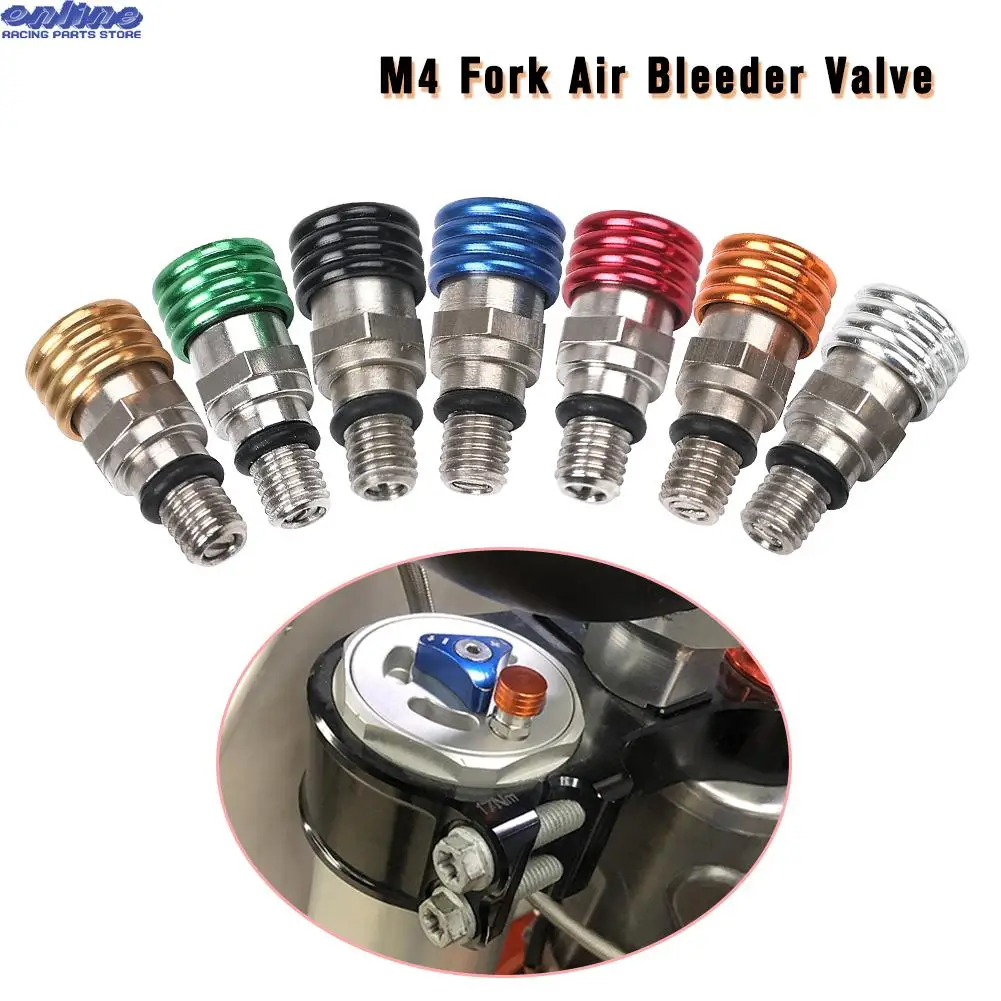 M4x7mm Fork Air Bleeder Valves For KTM 50 65 85 125 144 150 200 250 300 350 450 520 690 950 990 SX XC EXC MXC SMC Adventure WP