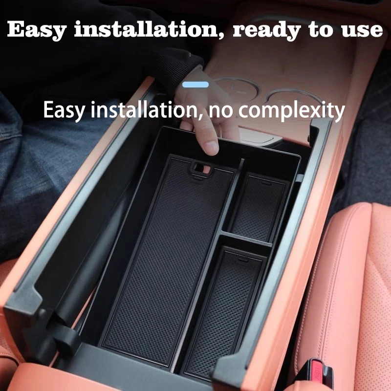 صندوق تخزين السيارة لـ Omoda 9 ملحقات C9 Exeed RX Yaoguang 2025 2024 2023 2022 تحت أجزاء صندوق تخزين مسند الذراع للتحكم المركزي #4