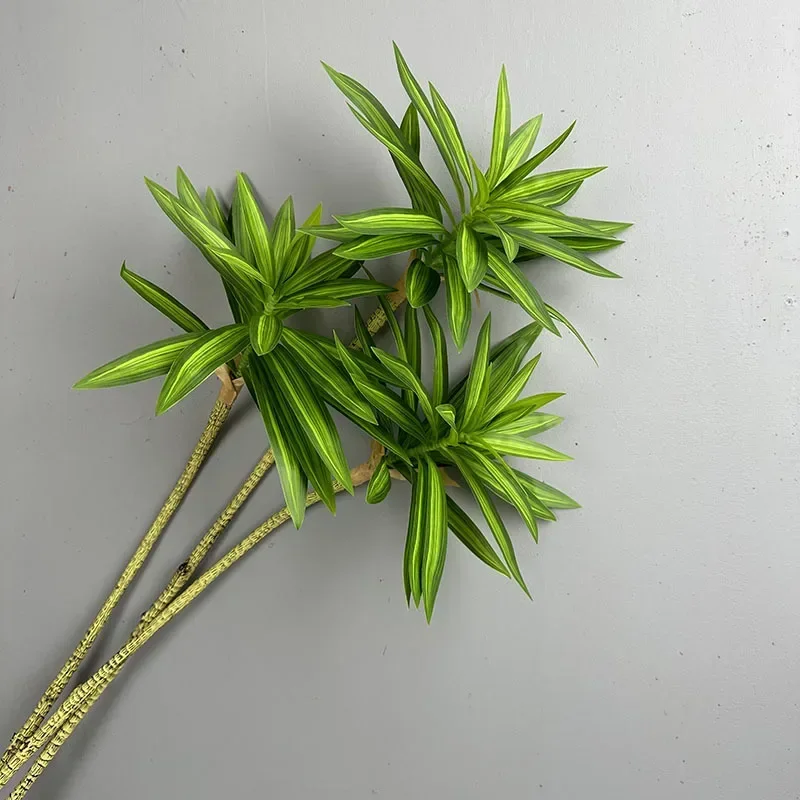 Artificial Green Plants Tropical Lily Bamboos Floral Wedding Decor Simulation Brazil Wood Rich Bamboo Plant Cafe Decoration