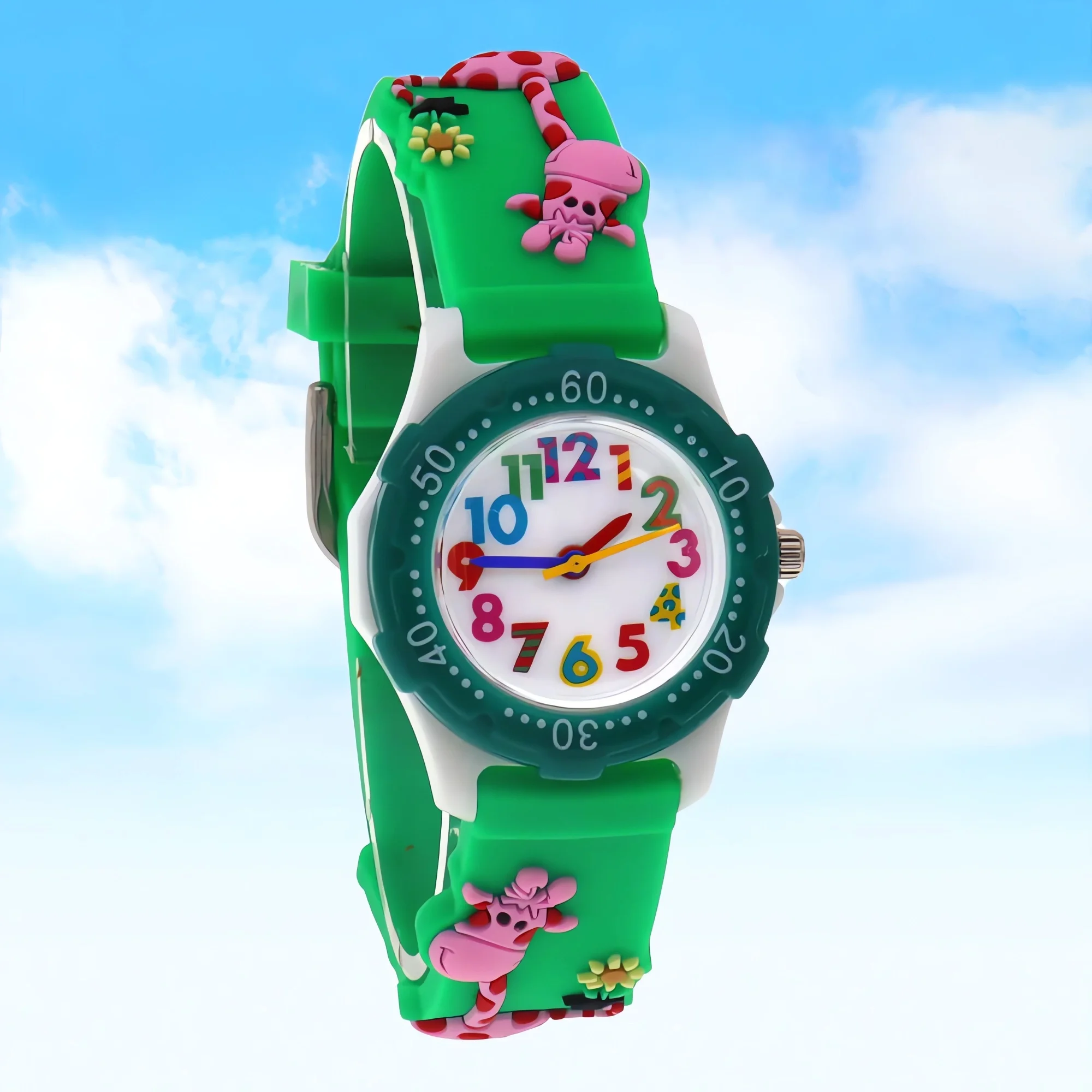 

Children's Cartoon Watch with Colorful Silicone Strap Fun And Stylish Timepiece for Kids