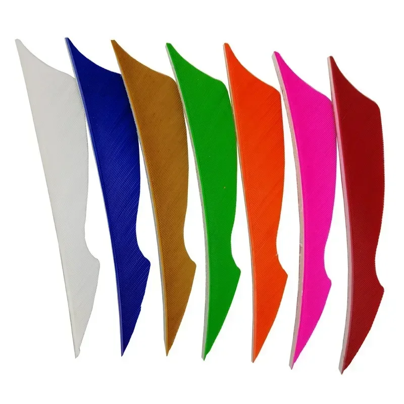 

4 Inch Carbon Arrow Turkey Feather Fletching Archery Arrow Fletches Right Wing Sting Shape Feather Vanes 100Pcs/lot