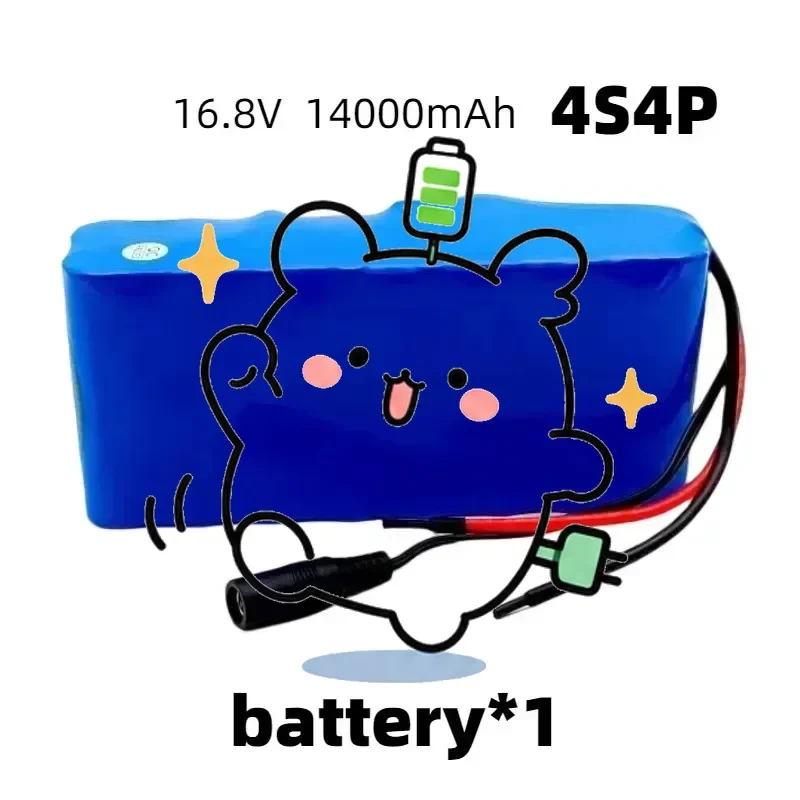 ✨2026 New 4S4P 14.8V 14Ah 18650 Lithium Battery Pack 16.8V LED Night Fishing Light Heater Miner's Light Amplifier Battery✨