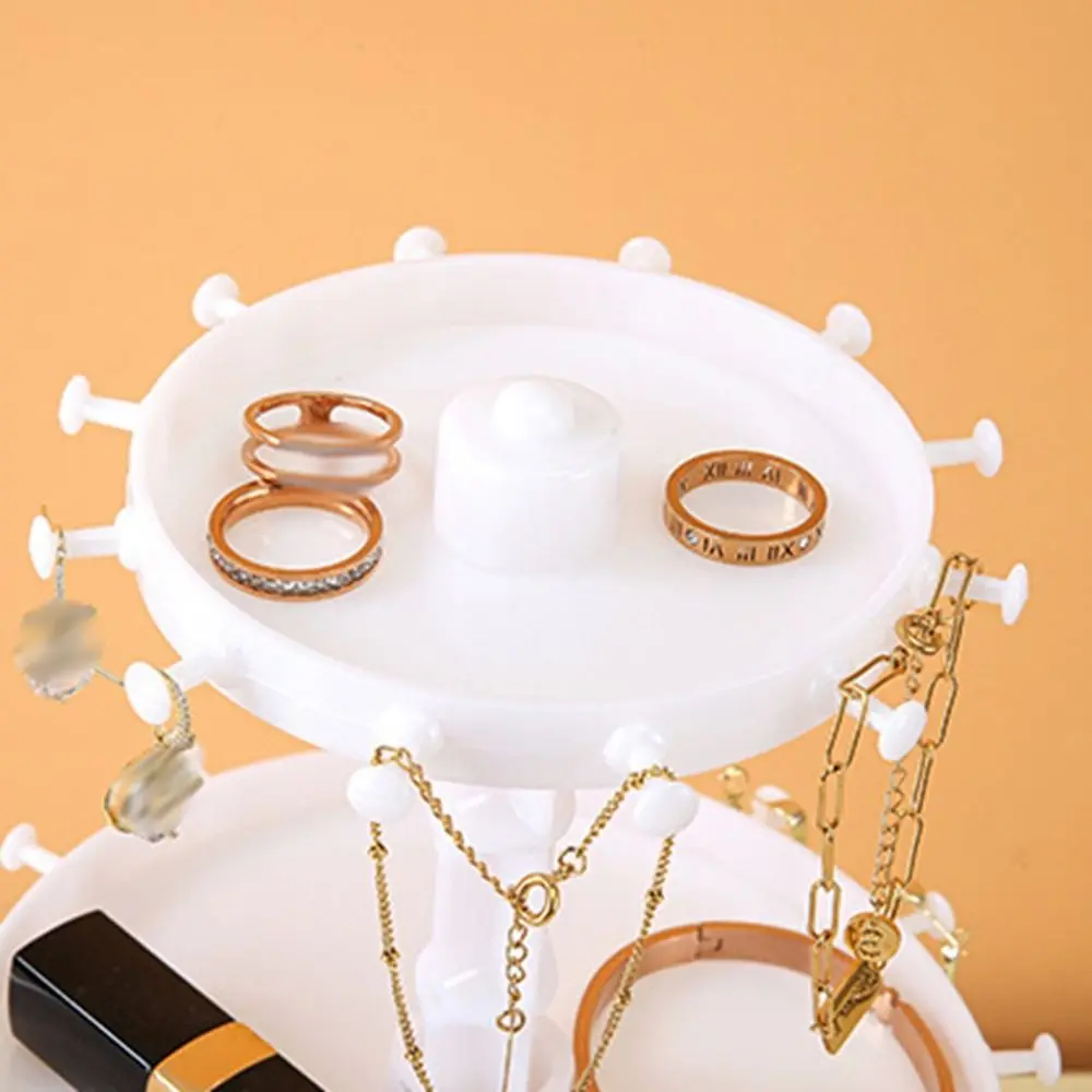 

Jewelry Display Rotating Earring Holder Plastic Disc Bracelet Holder Jewelry Display Stand Necklace Display Stand Hair Ring Rack