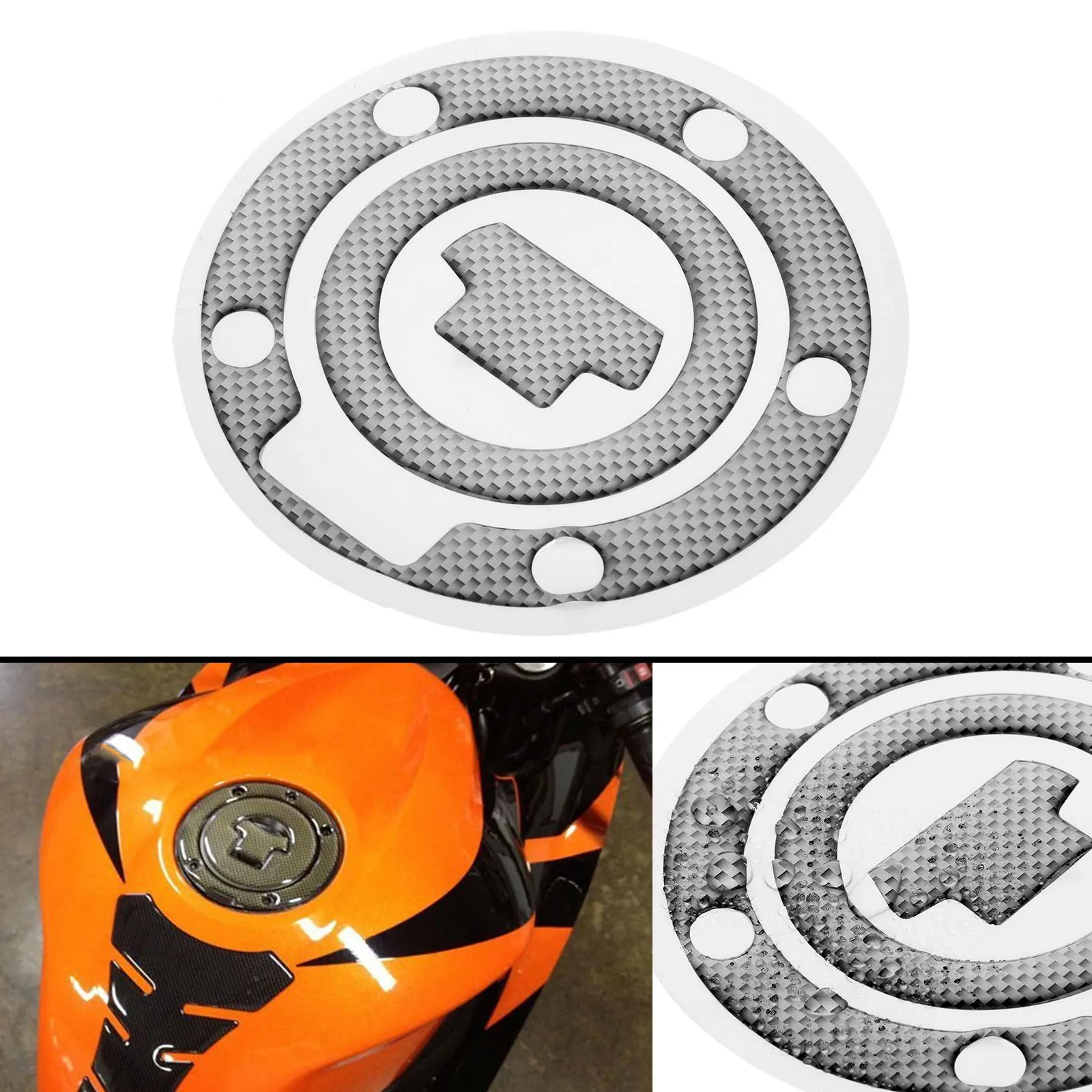 Fuel Gas Cap Cover Pad Sticker Decals for Yamaha YZF R6 R6S FJR1300 FZ1S FZ8 FAZER FZ6S FZ6N FZ6R Motorcycle Decoration Sticker