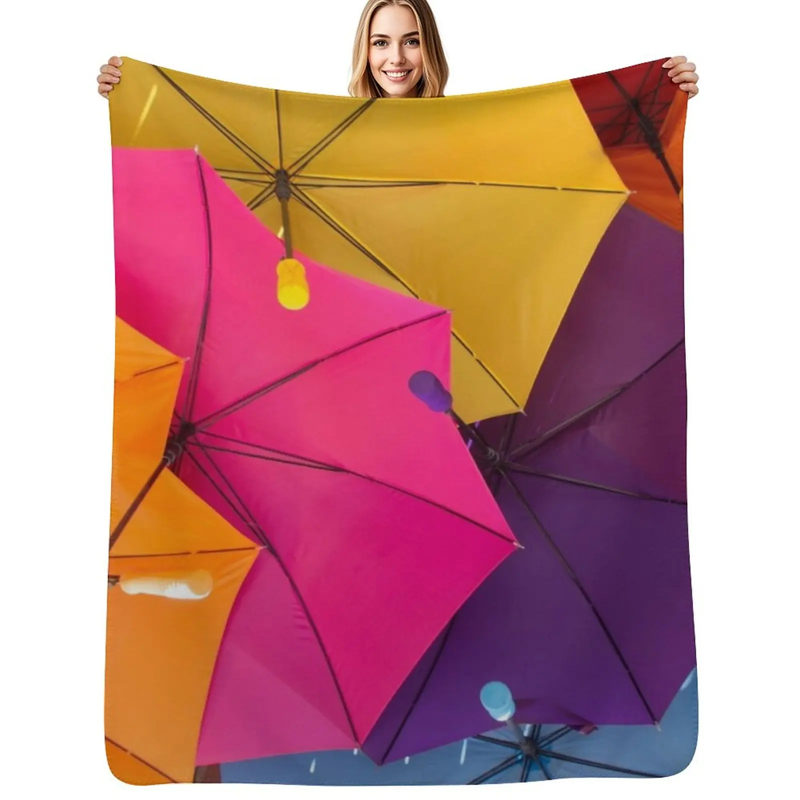 Sunshine umbrellas Throw Blanket Winter beds Blankets For Baby Flannels Bed linens Flannel warm winter Blankets