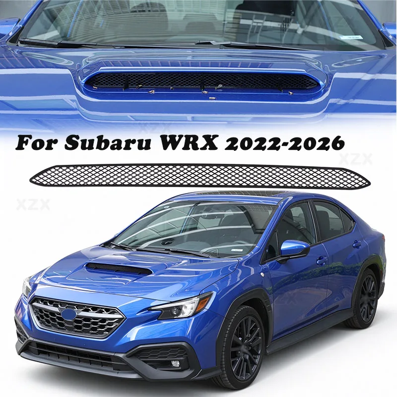 Stainless Steel Hood Scoop Insect Screen For Subaru WRX VB Levorg VN 2022+ Hood Air Intake Protection Grille Car Exterior Parts