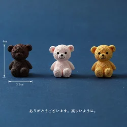 Cute Bear Little Bear Dolls DIY Pot Plant Decor Landscape Garden Decor Miniature Craft Home Decor Kids Toys