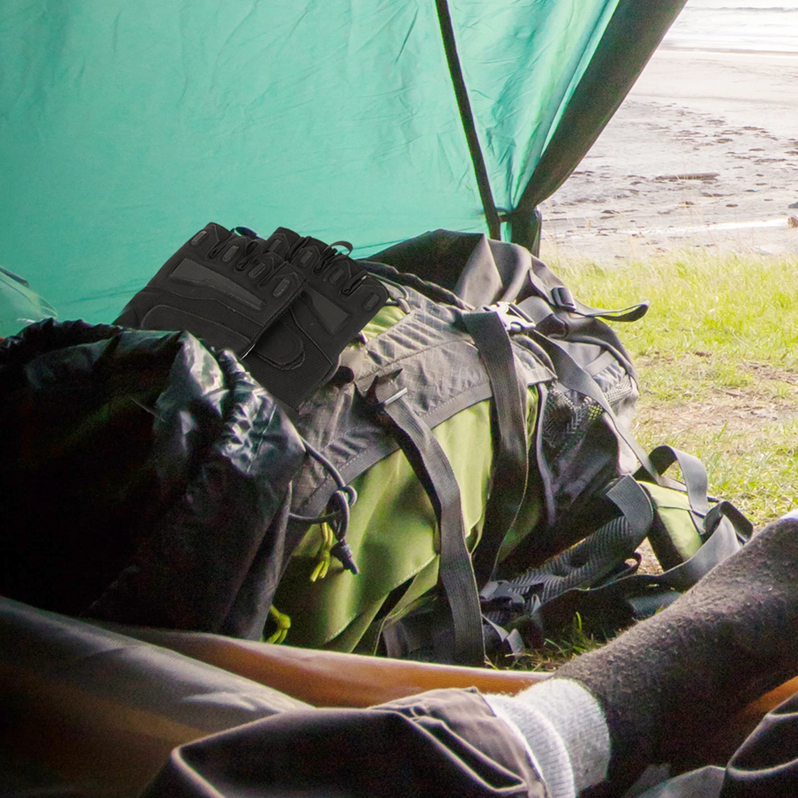 

1 Pair Cycling Half Finger Gloves Breathable Shock-Absorb Bike Mittens For Outdoor Sports Fitness Riding Anti-Skid