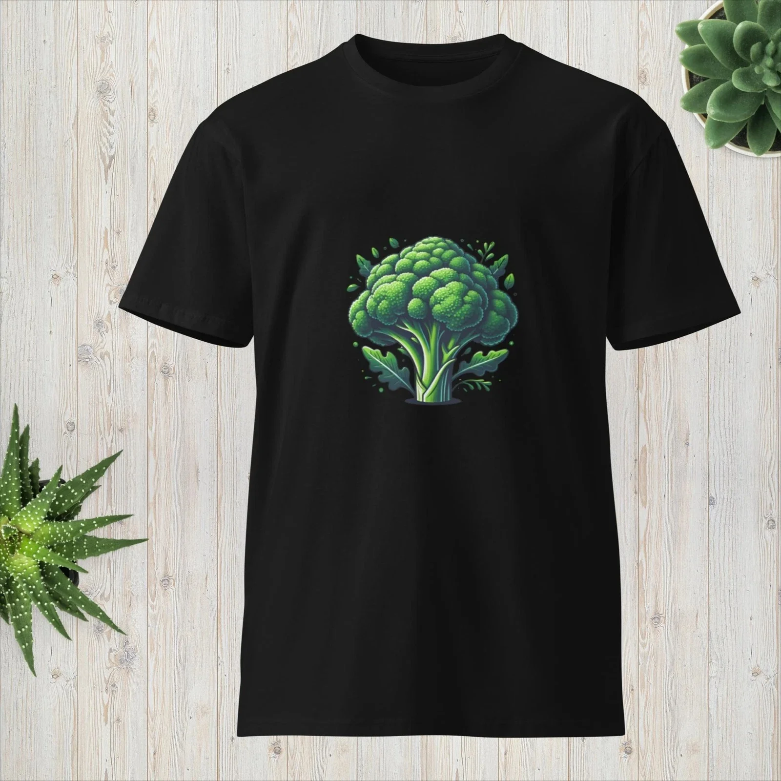 

Broccoli Graphic Printing Summer Luxury Brand Cotton Men's and Women's T-Shirts Short Sleeves Street Fashion Trend Clothing