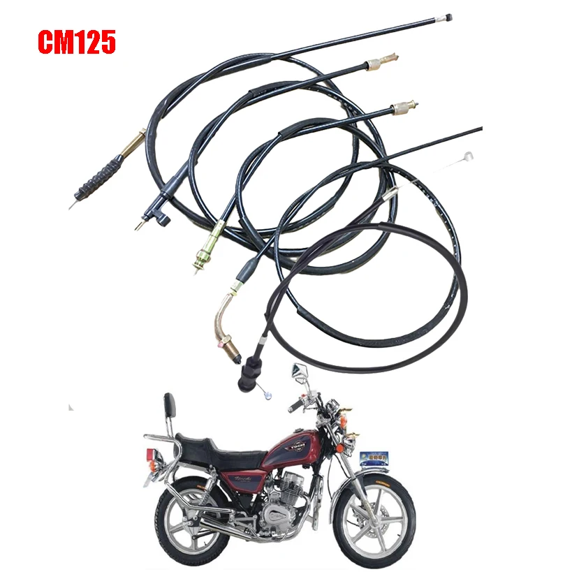 

Motorcycle Throttle/Clutch/Speed/Tachometer Cable for Sundiro Honda Jialing Dayun Qjmotor CM125 SDH125 QJ125 Double Engine Cable