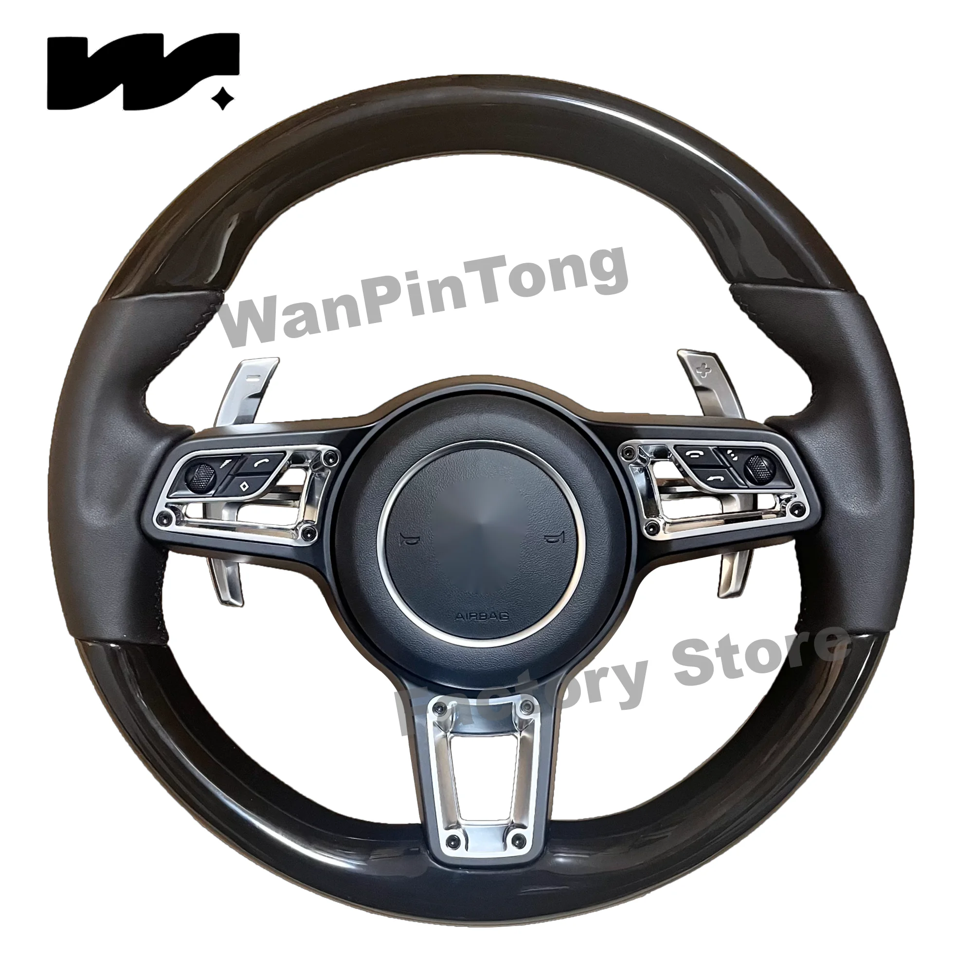 

For Porsches Steering Wheels Panamera Macan Cayenne 918 911 718 970 971 958 Pure Leather Steering Wheel