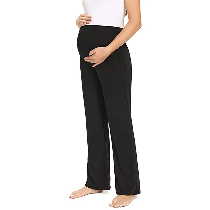 Maternity Pants Loose Fit Pantalones Casual Sports Women Plain Solid Pregnant Women Track Pants Comfortable Ladies Trousers