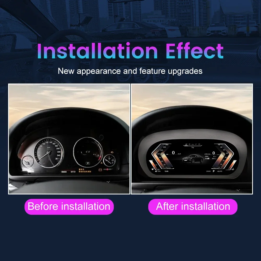 LCD Digital Instrument Cluster For BMW 3 Series E90 E91 E92 E93 2005-2012 Speedometer Virtual Instrument Panel Cockpit Dashboard