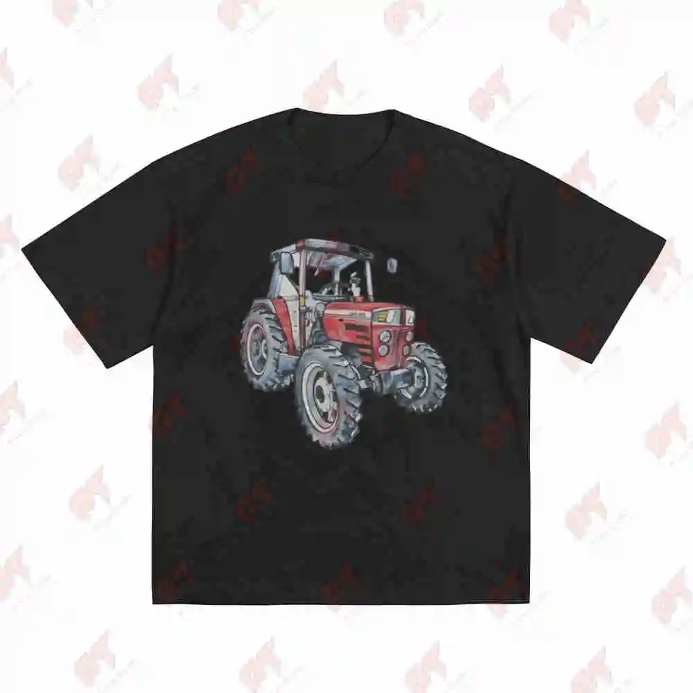 Massey Ferguson 399 Tractor Back Print Short Sleeve Tee 100% Cotton T-Shirt