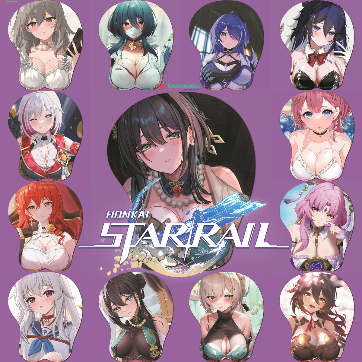 Ruan Mei Topaz 3D Mousepad Honkai Star Rail Hand Wrist Rest Sexy Soft Silica Gel Silicone Mouse Pad Mat Oppai Office Otaku Gift