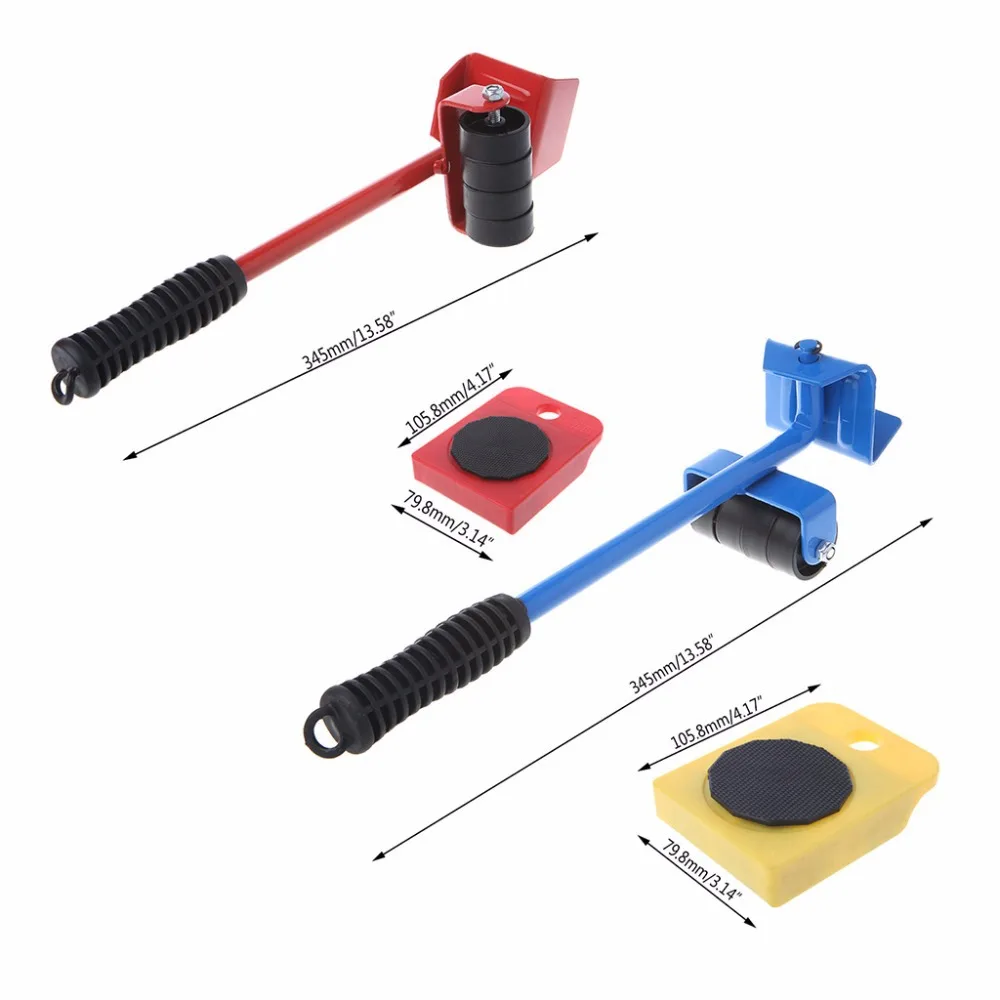 

Mover transport set 5-piece plastic mover yellow red, moving