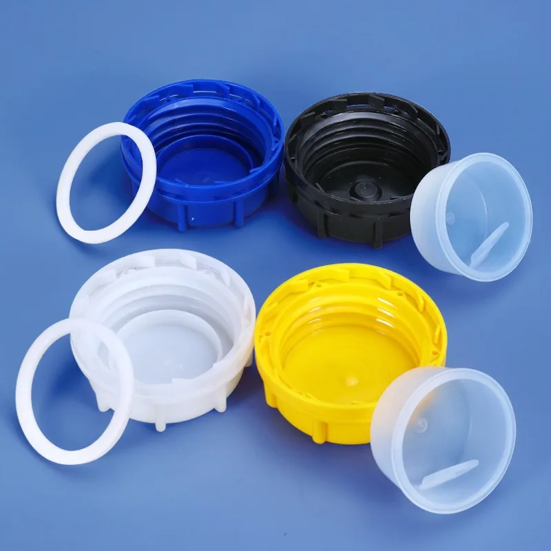 Thickened Plastic Barrel Lid with Self-Exhausting Sealed Breathable Design Chemical Storage Tank Cap Double Oxygenation Feature