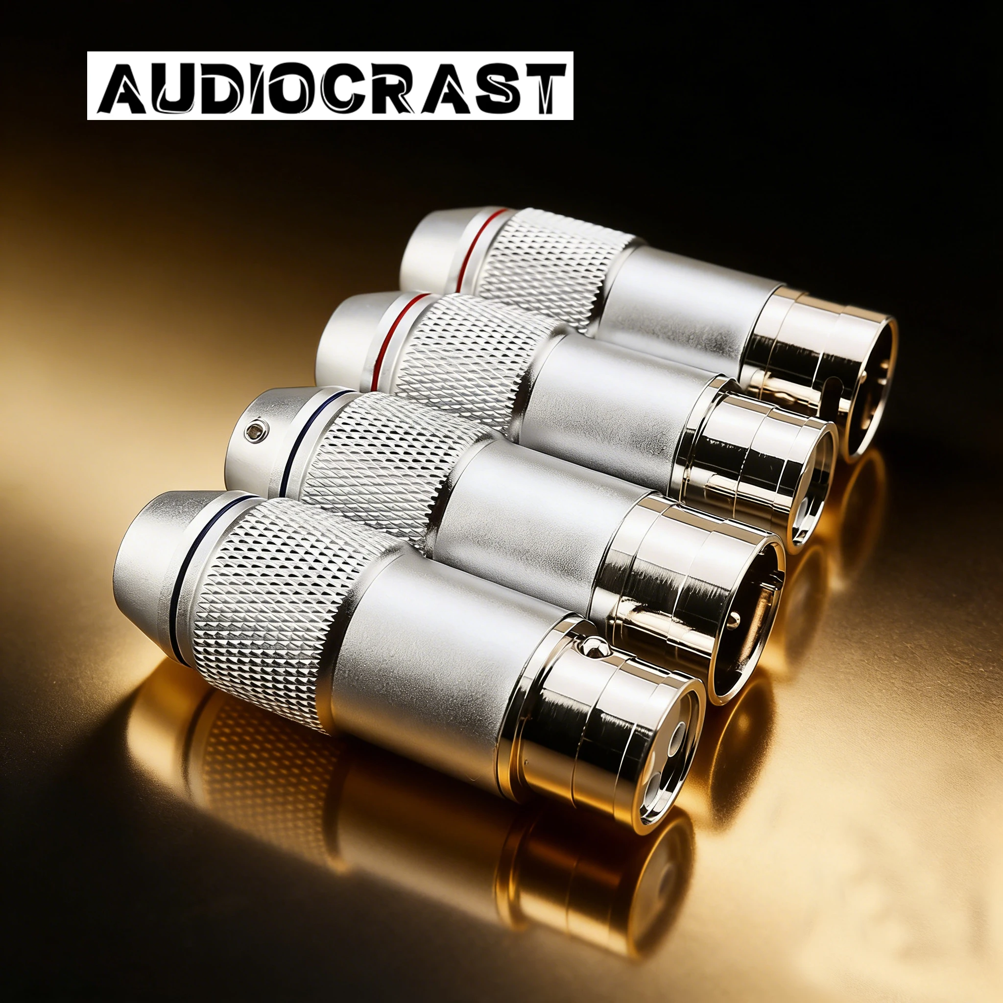 3Pin XLR Connector HiFi Audio Balanced Cable Rhodium-Plated Male And Female Plug for High-End Audio Equipment