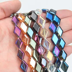 43pcs Diamond Glass Beads for Jewelry Making Bracelet DIY Handmade Necklace Supplies Accessories 10*15mm