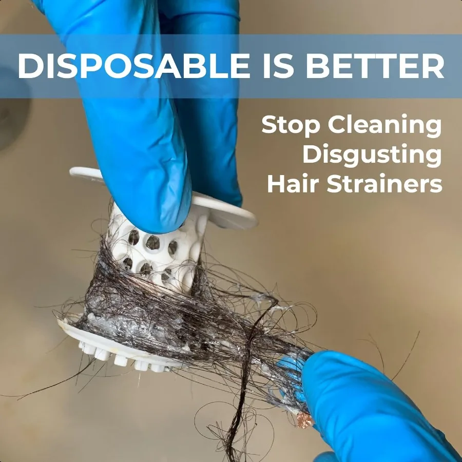 HairClaw, 20 упаковок, ловушка для волос для ванны, сито-ловушка для стандартного размера, 1,75 дюйма, слив для ванны, экологически чистый, биопластик