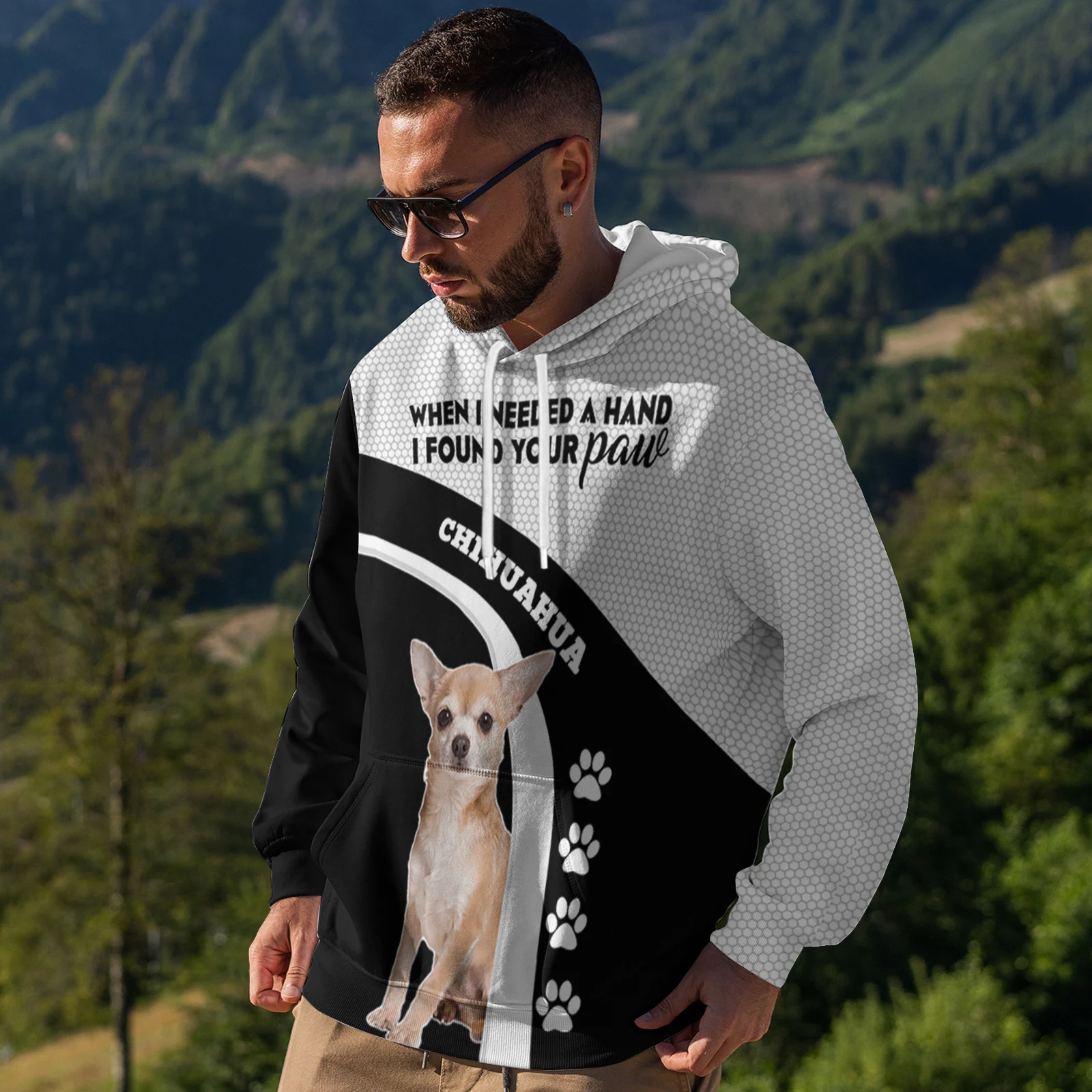 

CLOOCL Men Hoodie Animal Chihuahua Dogs Pattern Printed Tracksuit Women Hooded Sweatshirt Long Sleeve Casual Jogging Suit