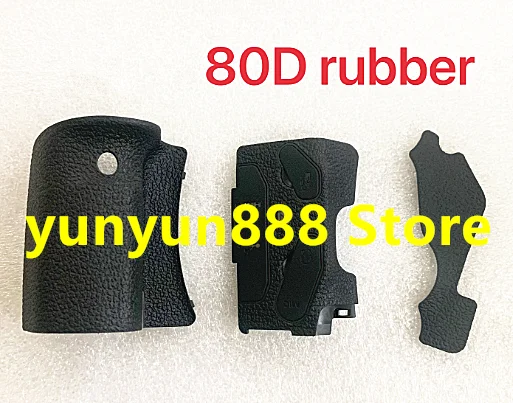 NEW original 80D for Canon for EOS 80D with rubber camera repair parts body rubber USB hand Grip Thumb rubber