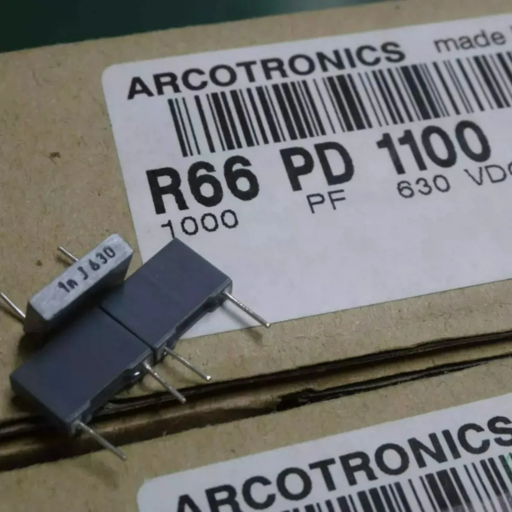 

20pcs/lot AV R66 0.001uf/630V 1nf 1000pf 1n0 102 Brand New 8mm Film Capacitor R66PD1100AA01J