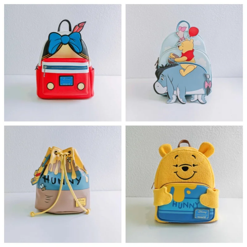 

Disney Cartoon Character Periphery 3d Stitching Embroidery Double Strap Shoulder Bag Purse School Backpack Kids Birthday Gifts