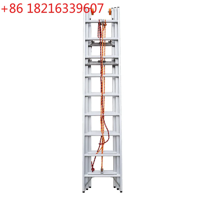 YAO aluminum alloy 3-joint fire ladder thickened telescopic ladder lifting household project