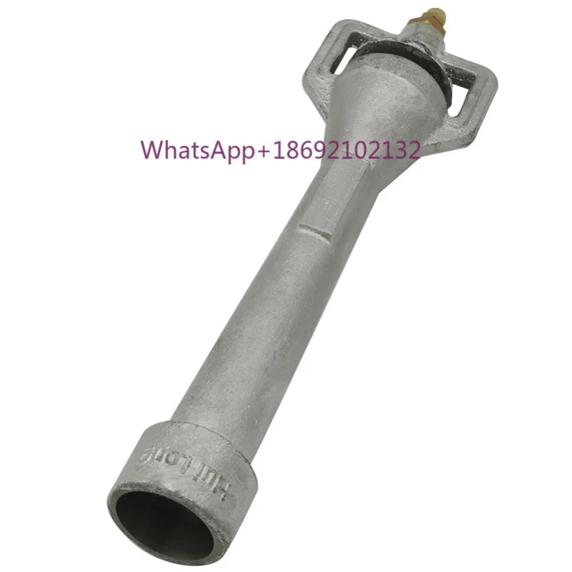 Gas Forge Burner Kit Venturi Burner Head Casting Iron with Brass Pipe for Melting Furnace Burner
