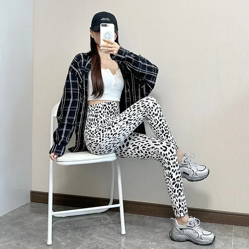 Sexy Leopard Print Yoga Leggings Women Fitness Leggings High Waist Seamless Hip Liftting Tights Gym Workout Fashion Slim Pants