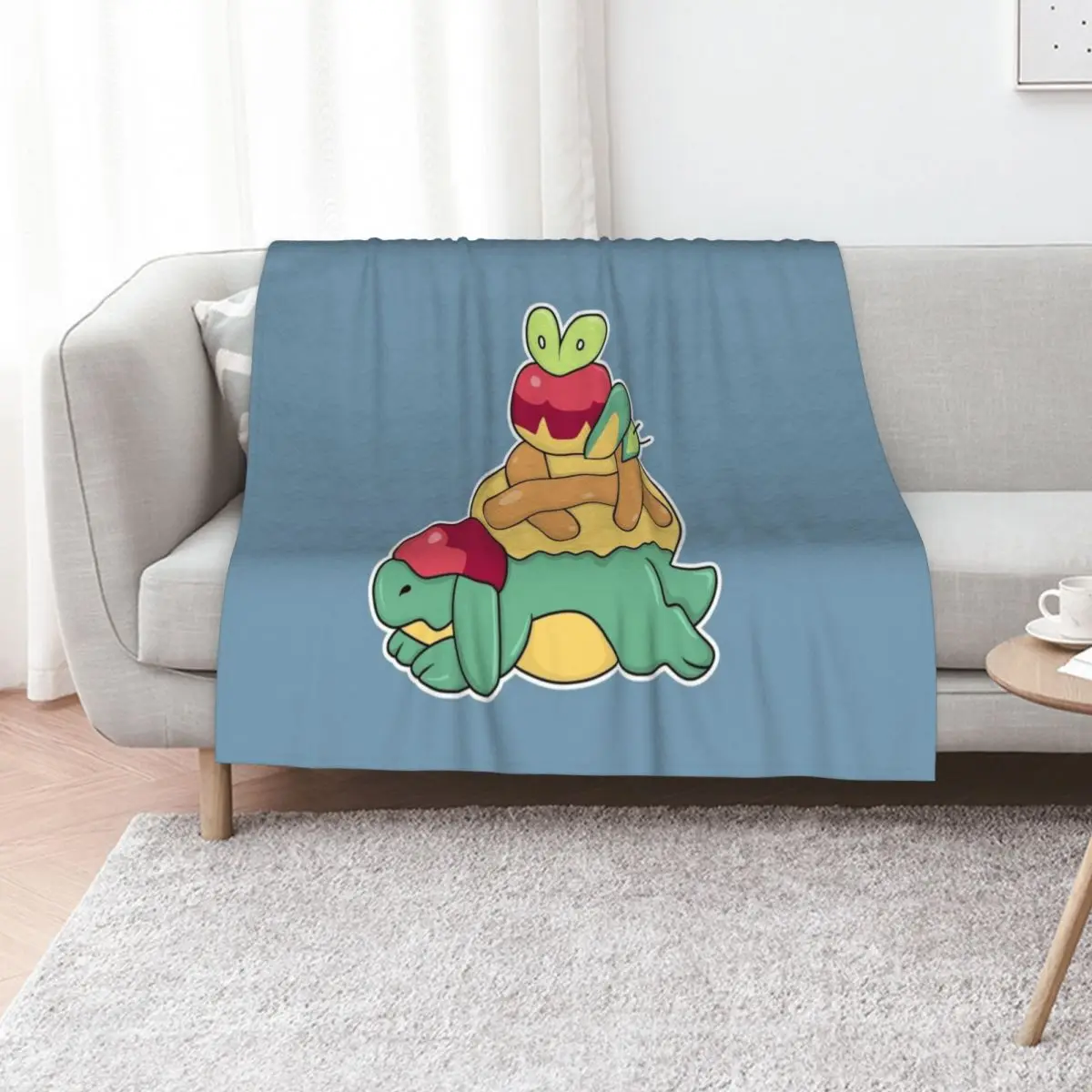 

Appletun and Applin Throw Blanket Thin Soft Big Decorative Throw Winter beds Blankets