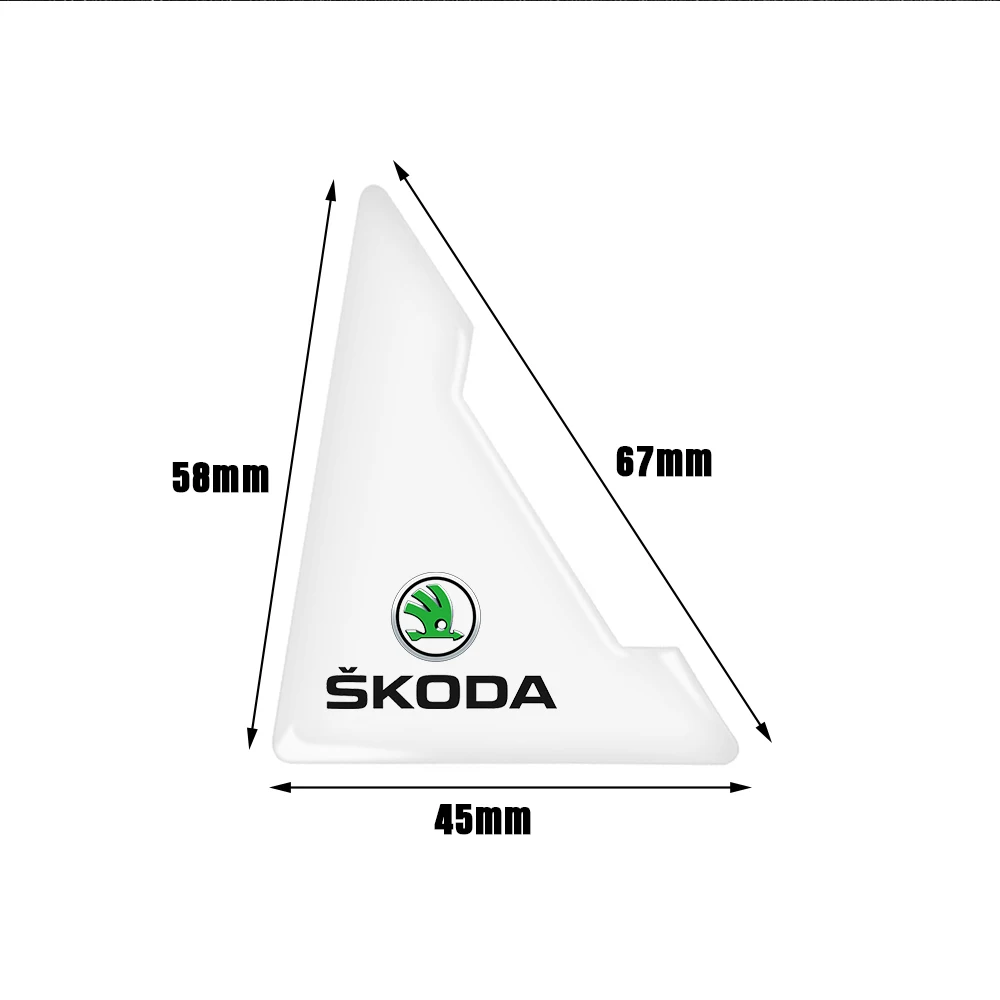 2/4pcs Transparent Car Door Corner Cover Anti-Collision Protection Decal For Skoda Yeti Octavia Fabia Superb Rapid Kamiq Karop