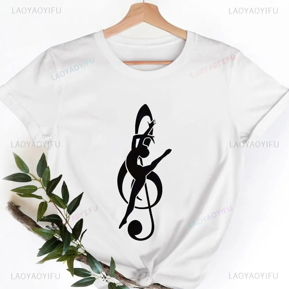 Ballet Dancer Print T Shirt Girls Ballet Lover High Quality Men and Women T-Shirt Femme Summer Short Sleeve Tops Streetwear