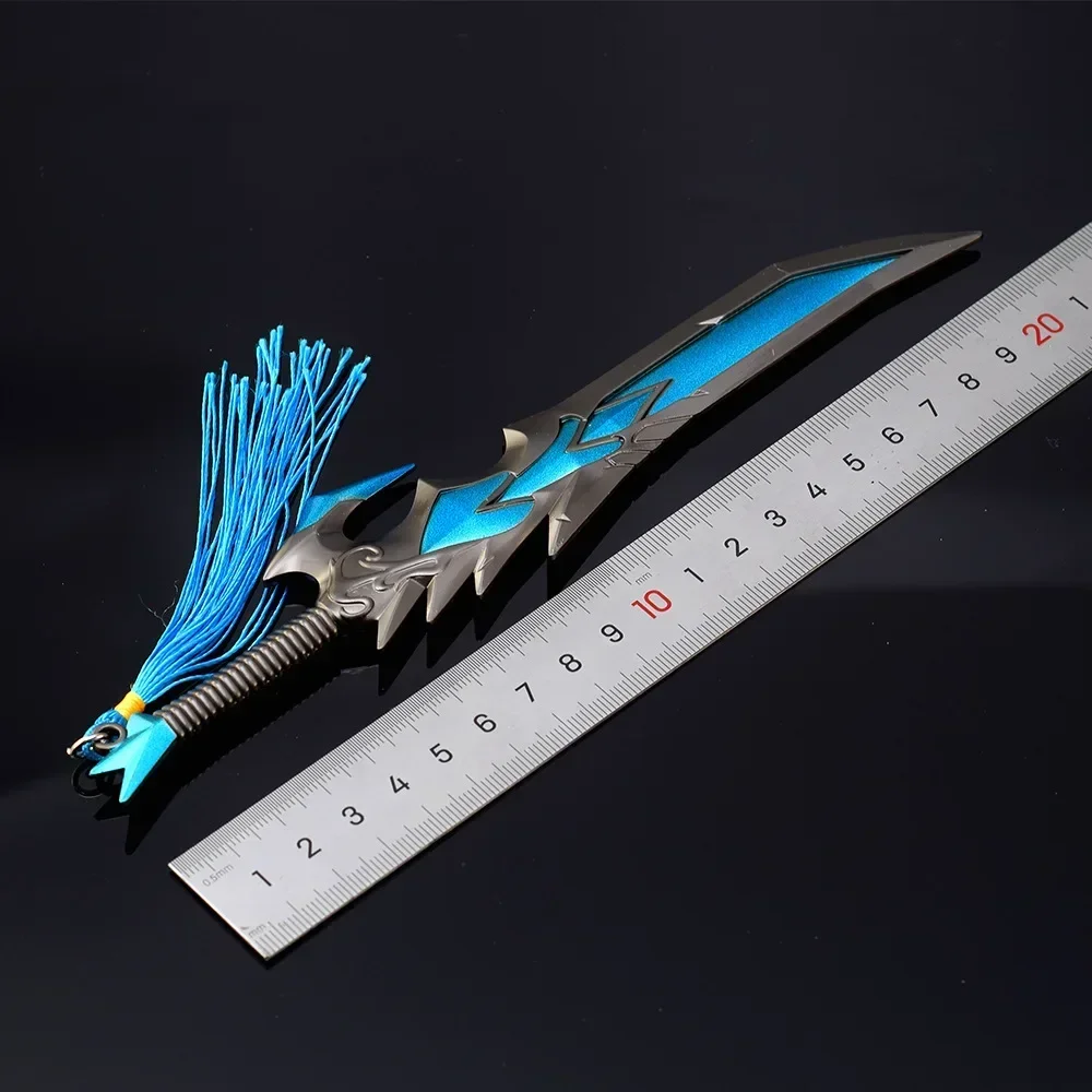 21cm Warcraft Game Weapon Unbreakable Will Lich King Metal Game Peripheral Blade  Ornaments Collection Desktop Display Toys