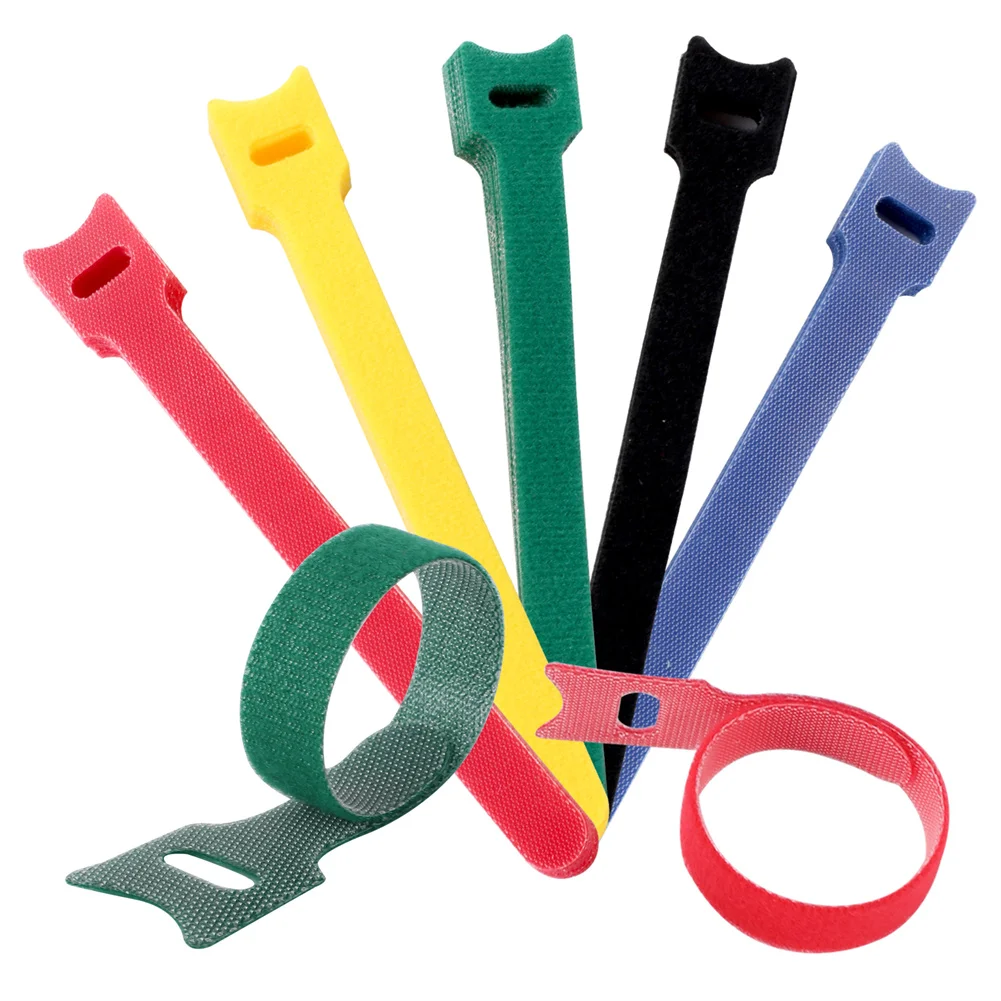 Releasable Cable Ties Garden Plastics Plant Fastening Bandage Reusable Binding Belt T-type Straps Tape Locking Tree Vine Flower