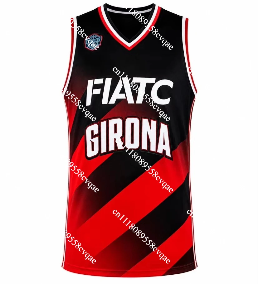 2026 New Hot Bàsquet Girona Basketball Suit, Quick Drying Breathable Sleeveless Shirt, Family Parent-child Outfit
