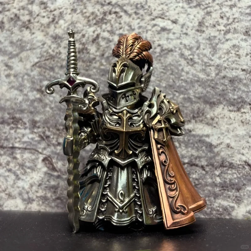 Auf Lager Europäische Kreuzzüge Orden Von Ritter Moc Ritter Templer Zarte Metall Magnetische Ziegel Spielzeug Kupfer Material Figur Spielzeug