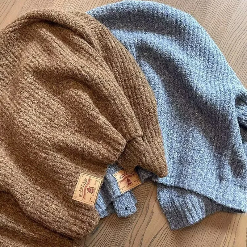 Herbst Winter männer Einfarbig Strickjacke Pullover Strickwaren Koreanische Taste Strickjacke Männlichen Vintage Pullover Hip-Hop Streetwear – Detail 19