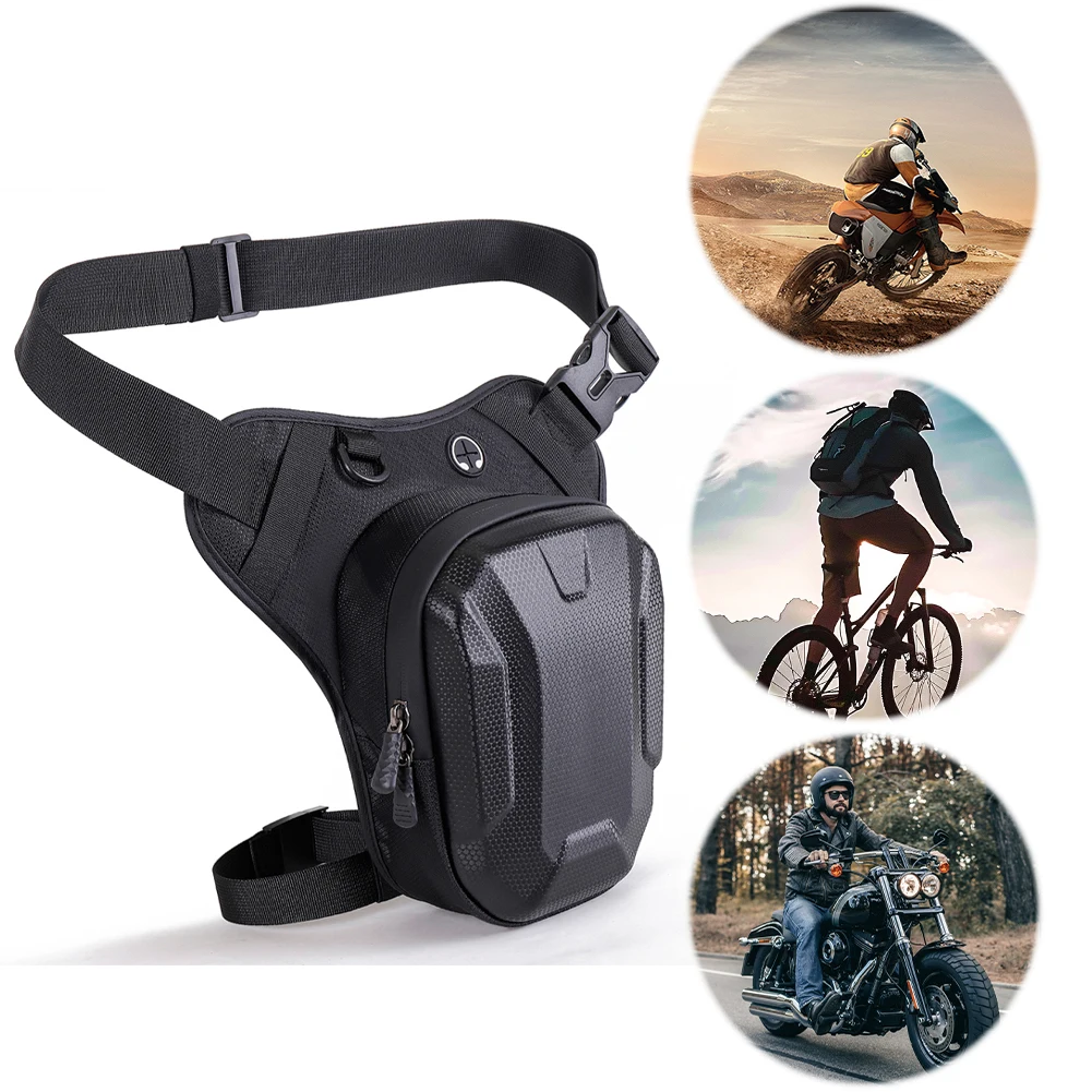 

Мотоциклетная поясная сумка, водонепроницаемая сумка для ног с несколькими карманами, мотоциклетная нагрудная сумка для пеших прогулок, путешествий, рыбалки