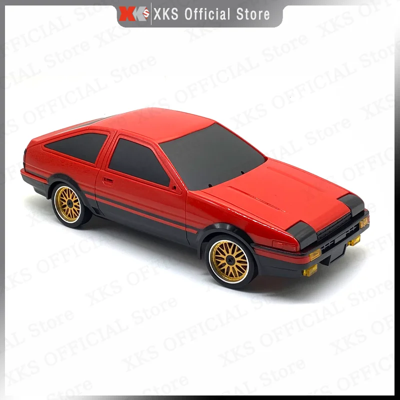Toyta AE86 Model RC 1/18 2.4G zdalnie sterowany na drodze 15 Km/H przy żyroskopie LED RC Drift Racing prezent zabawka samochód dla chłopca
