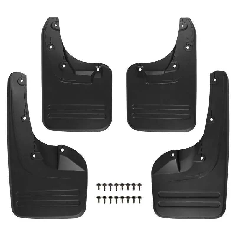 A57E-4X Front & Rear Mud Flaps Splash Guards-Fender For Toyota Hilux Vigo 2005 - 2014 Plastic Direct Bolt Installation Exterior