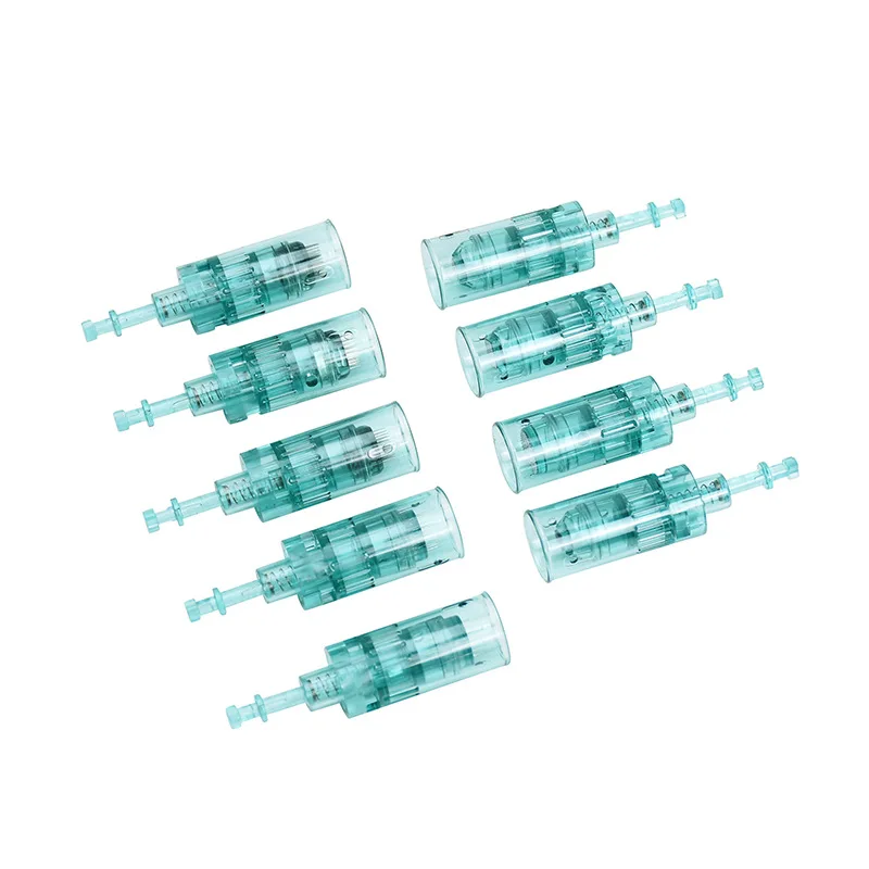 10 Pcs Needle Cartridges Bayonet Cartridges Nano/11 Pin/24 Pin/36 Pin/42 Needle Micro Skin Needling Compatible with Dr Pen A6S