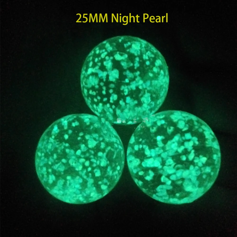 

1-15PCS Diameter 16-25MM Colorful Night Pearl Large Glass Ball Yo Yo Fish Tank Decorative Pinball Children's Toy Ball