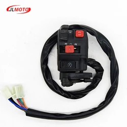Poignée de Commande Multifonction, Signaux d'Allumage, Indicateur Lumineux, Joli avec Levier de Starter, Adapté aux Façades de Vélo 110cc 150cc 250cc RL