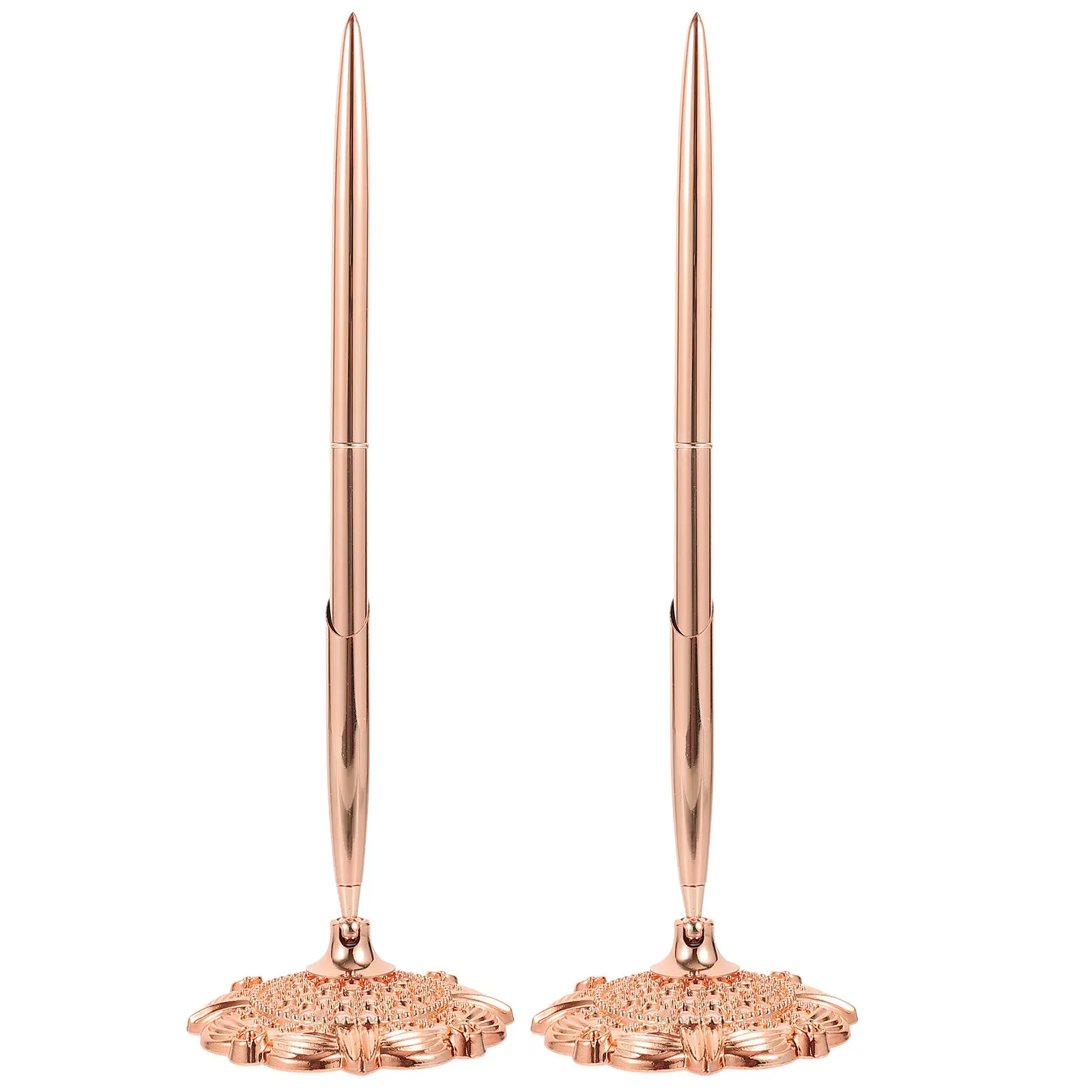 

2Pcs Desktop Sign Pen Business Writing Pen Premium Material Smooth Flow Non Fatigue Grip Ideal for Office Bank Use